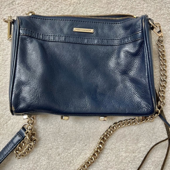 Navy Rebecca Minkoff mini MAC bag - Picture 4 of 5